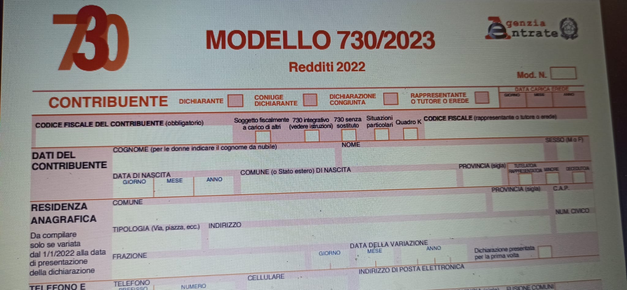 Modello730 2023 